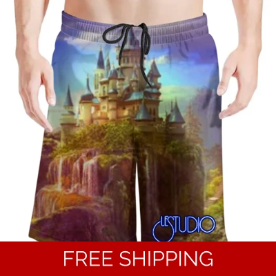Le Studio Castle 2 Beach Shorts